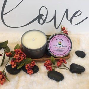 Lotion Massage Candle Cherry Blossom 6oz.